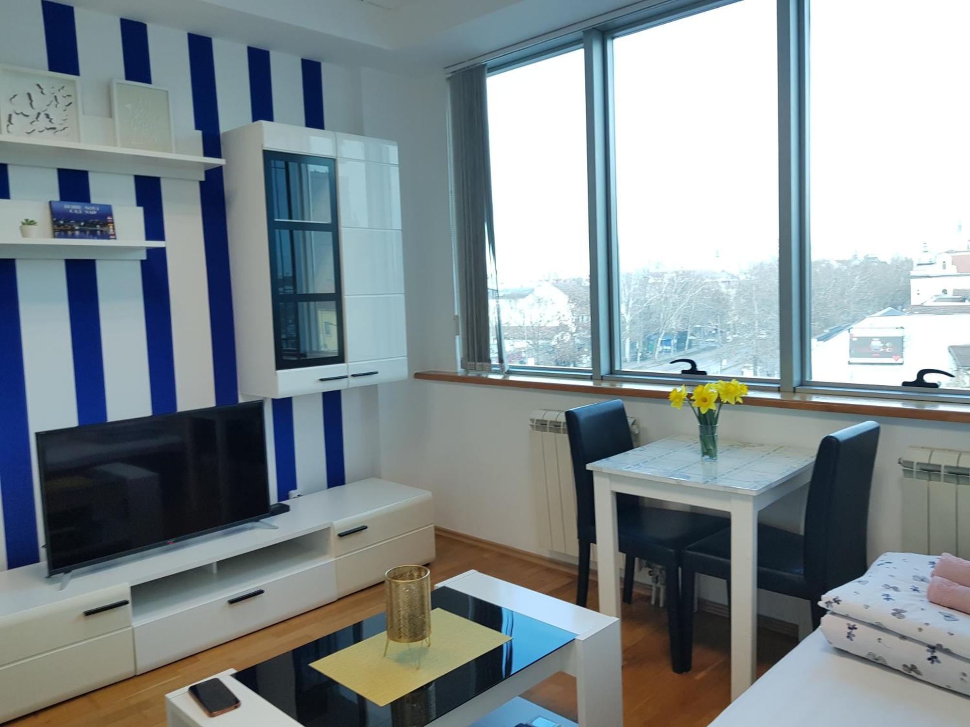 נובי סאד Central Apartment With 24-7 Building Security מראה חיצוני תמונה